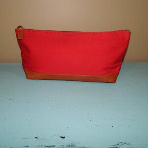 Mark & Graham Canvas and Leather Travel Pouch